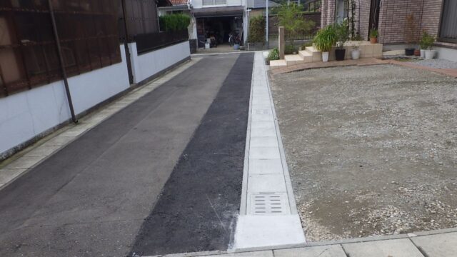 春日台団地　排水溝工事